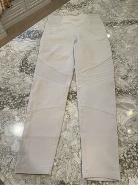 Freddy Cream Ponte Moto-Style Skinny Pants